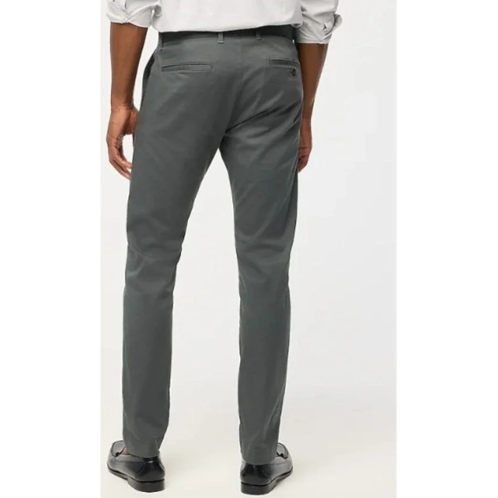 J. Crew Flex Slim Fit‎ Chino Pants Gray Men's W34 L34 Casual Dress Trousers $80